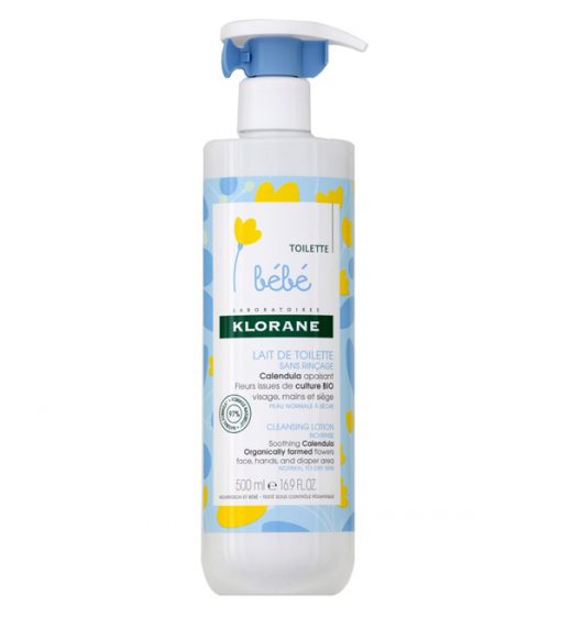 Klorane Bébé Lait de Toilette Sans Rinçage – 500ml