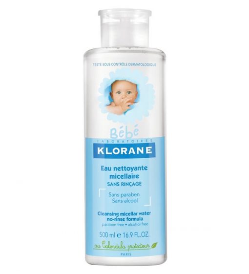 Klorane Bébé Eau Nettoyante Micellaire Sans Rinçage – 500ml