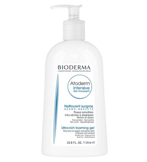 Bioderma Atoderm Intensive Gel Moussant Ultra-Apaisant | Gel moussant ultra-apaisant pour peaux sèches à atopiques | 1 L