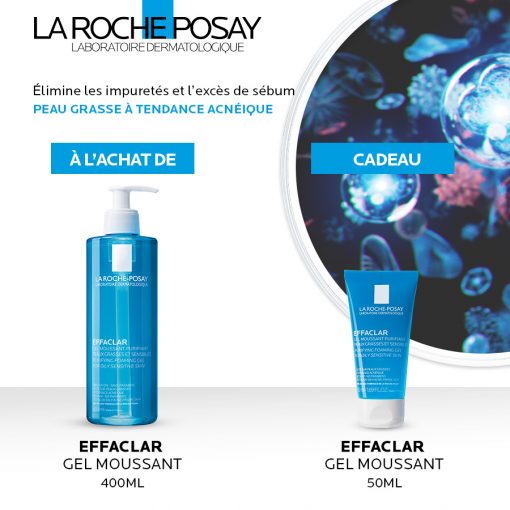 La Roche-Posay Effaclar Gel Moussant Peau Grasse Acnéique | 400ml