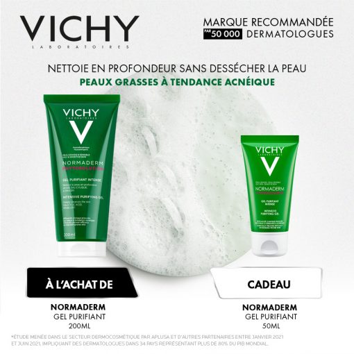 Vichy Normaderm Phytosolution Gel Purifiant Intense Peau Grasse Acnéique | 200ml