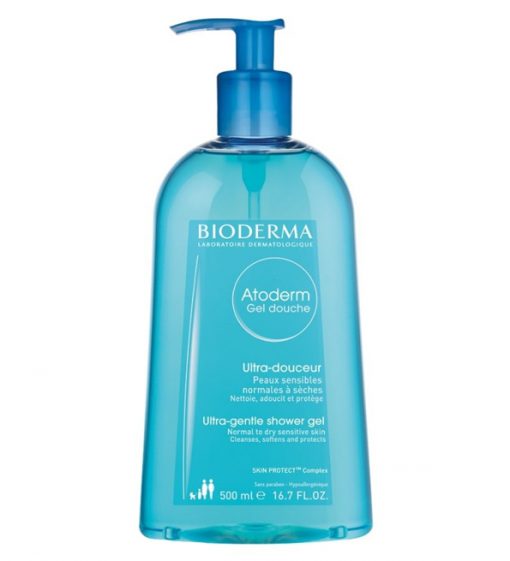 Bioderma Atoderm Gel Douche | Gel douche hydratant pour peaux sèches et sensibles | 500 ml