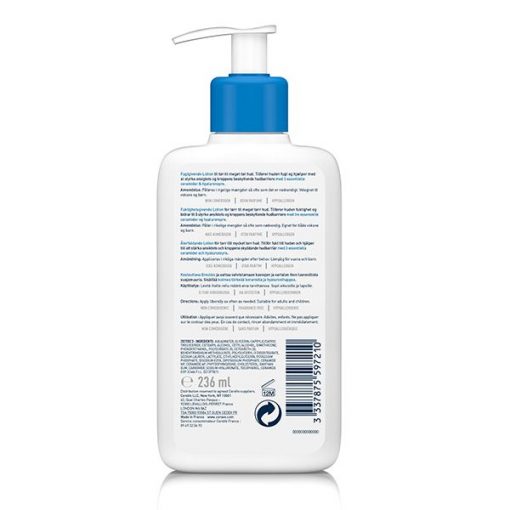 CeraVe Lait Hydratant Léger Peau Sèche à Très Sèche | 236ml – Image 2