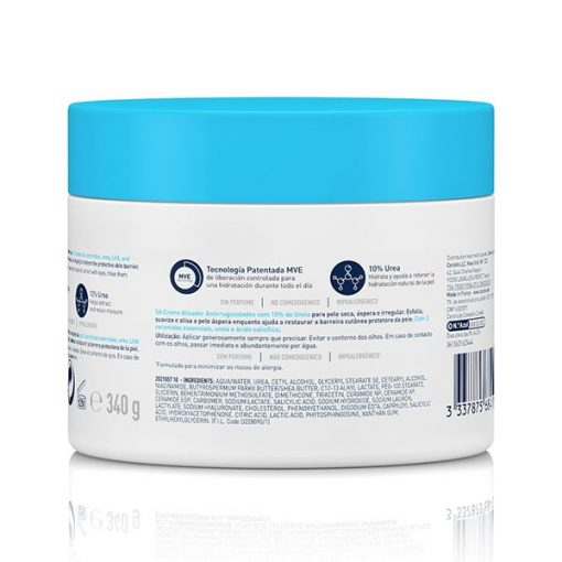 CeraVe SA Crème Anti-Rugosités Peau Sèche et Squameuse | 340g – Image 2