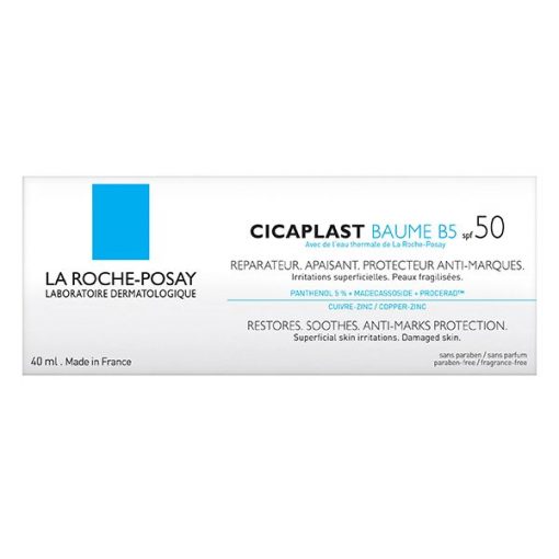 La Roche-Posay Cicaplast Baume Cicatrisant B5 SPF50 Peau Fragilisée | Baume Réparateur et Protecteur | 40ml – Image 4