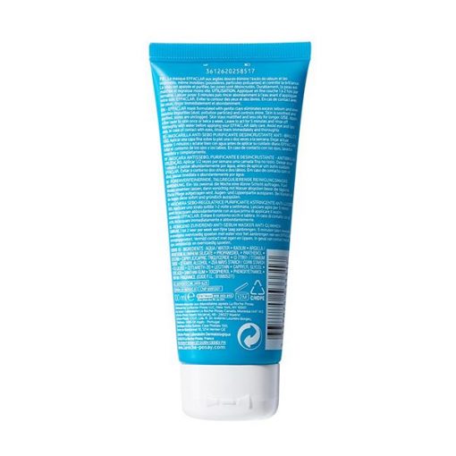 La Roche-Posay Effaclar Masque Sébo-Régulateur Peau Grasse Acnéique | 100ml – Image 2