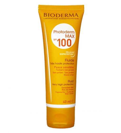 Bioderma Photoderm Max Fluide Teinte Claire Spf 100 | Fluide solaire teinté SPF 100 | 40 ml