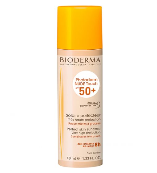 Bioderma Photoderm Nude Touch Spf 50+ Teinte Claire | Crème solaire teintée SPF 50+ teinte claire | 40 ml