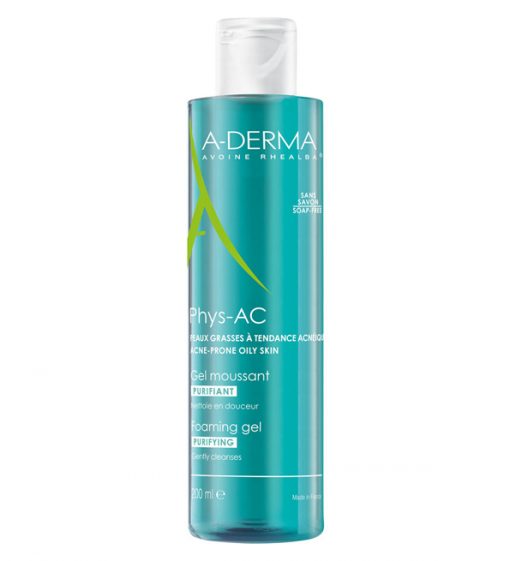 A-Derma phys-AC Gel Moussant Purifiant – 200ml