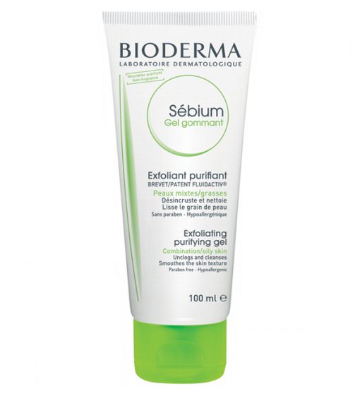 Bioderma Sébium Gel Gommant | Gel exfoliant purifiant pour peaux mixtes à grasses | 100 ml