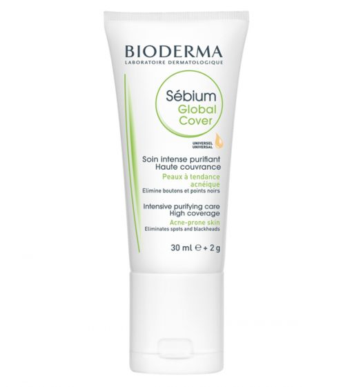 Bioderma Sébium Global Cover | Soin teinté correcteur anti-imperfections | 30 ml