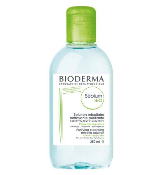 Bioderma Sébium H2O | Solution micellaire purifiante pour peaux mixtes à grasses | 250 ml