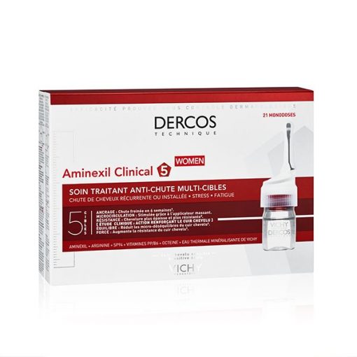 Vichy Dercos Aminexil Clinical Cure Anti-Chute Femmes 21 Ampoules | 21 x 6ml – Image 3