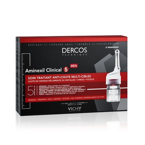 Vichy Dercos Aminexil Clinical Cure Anti-Chute Hommes 21 Ampoules | 21 x 6ml – Image 3